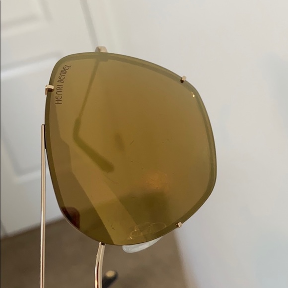 COPY - Henri Bendel Square Aviators Gold/Brown - Picture 5 of 6